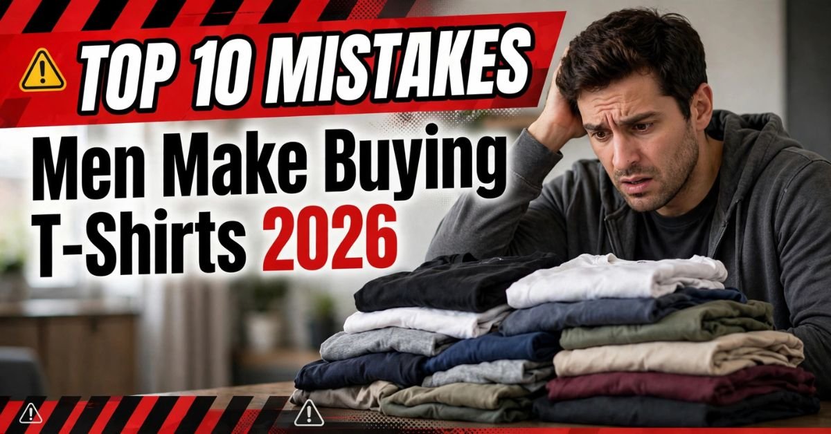 Top 10 Mistakes Men Make While Buying T-Shirts