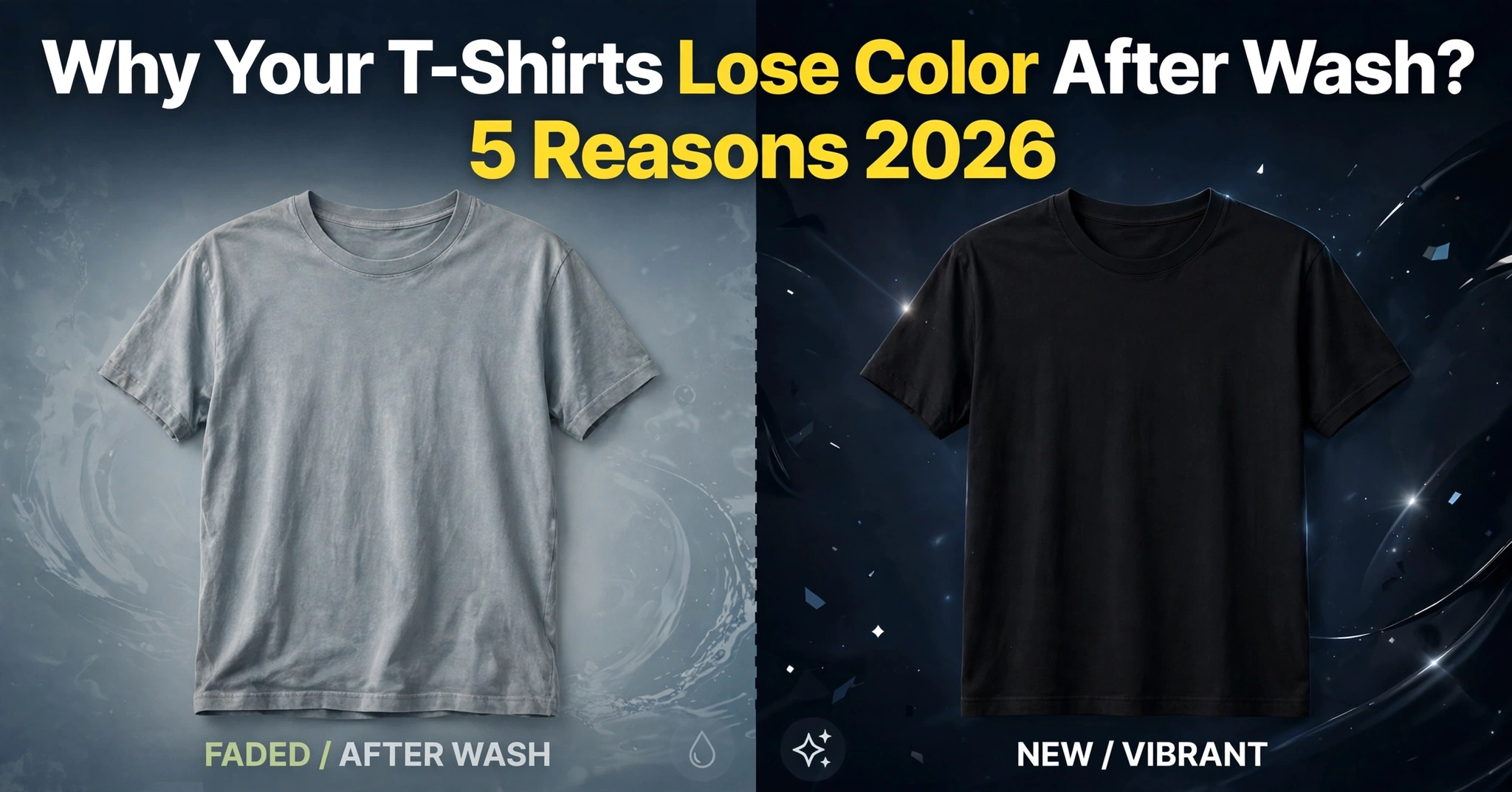 Top 5 Reasons Why Your T-Shirts Lose Color After Wash