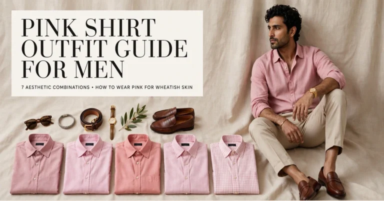 Pink Shirt Outfit for Men